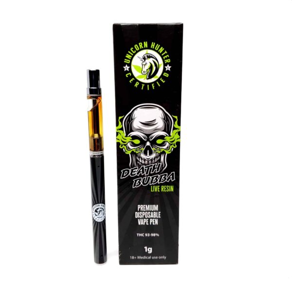 Death Bubba THC Live Resin Vape Pen Unicorn Hunter